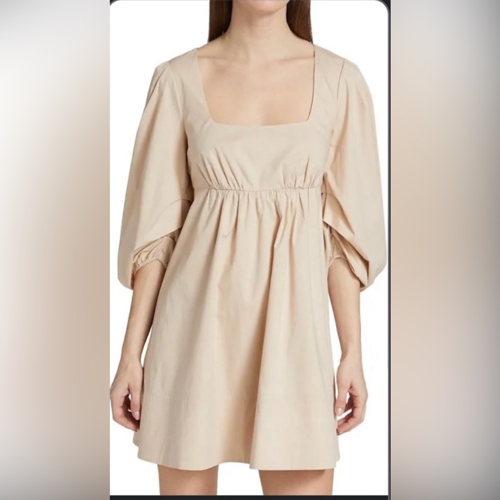 Staud Sophie Mini Dress in Biscotti Size 10
